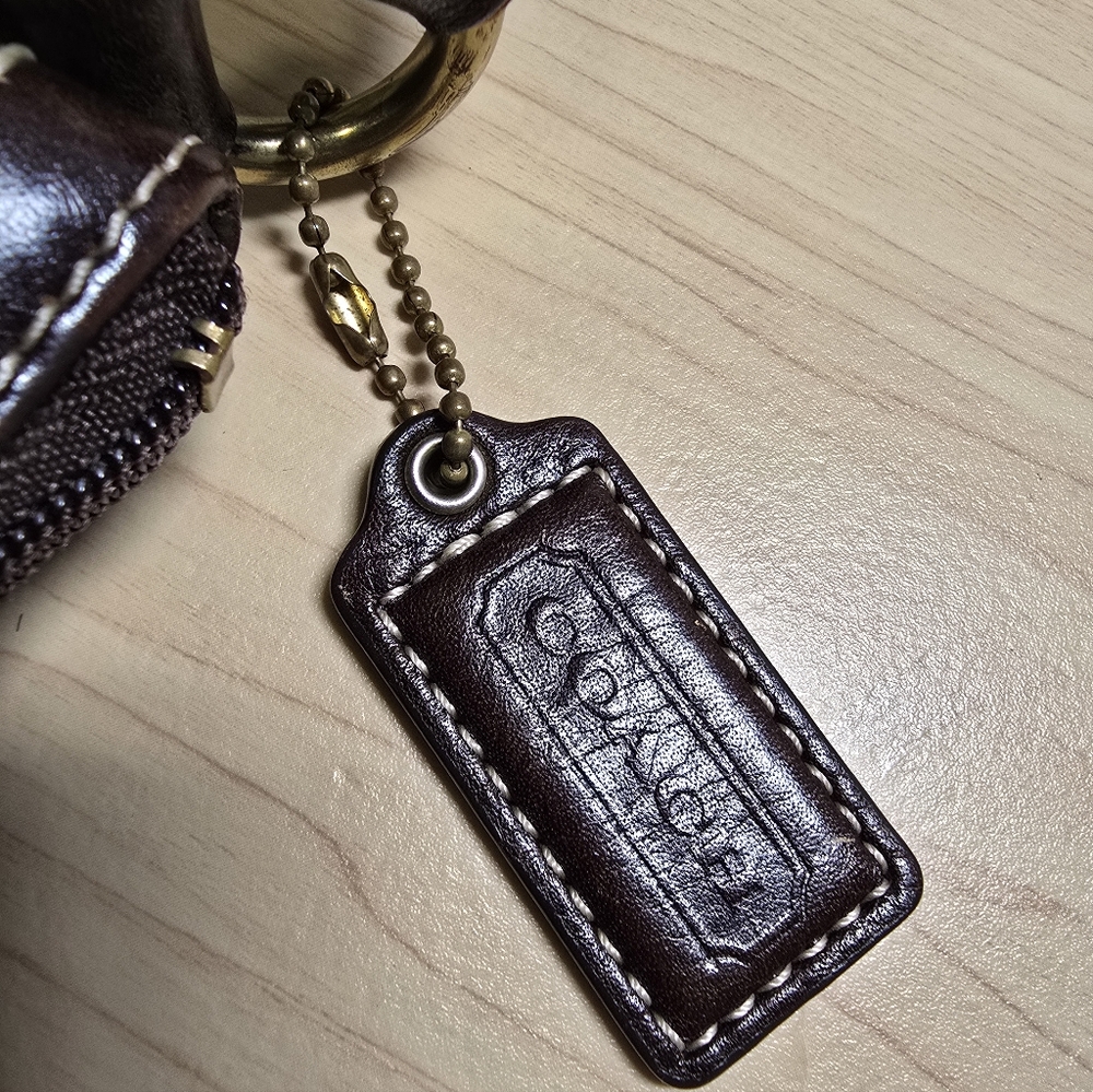 Coach Patchwork Crossbody Swingpack Bag Brown Sue… - image 6